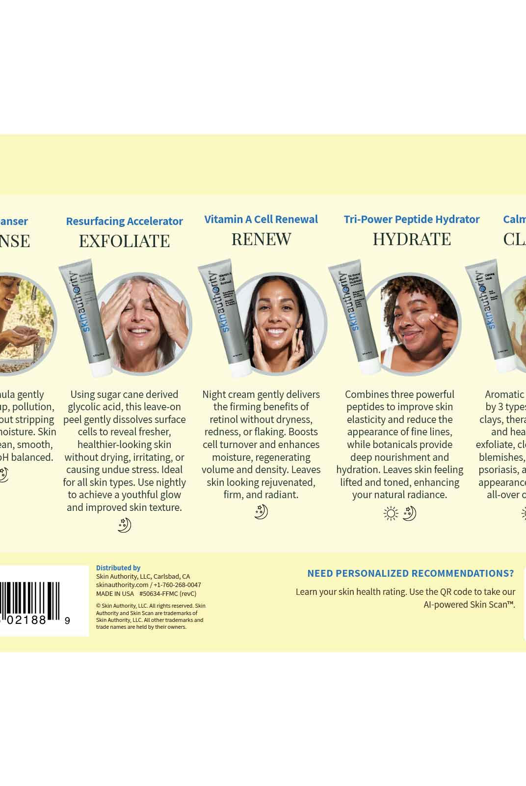 Skin Authority Fan Favs Mini Collection back of Kit