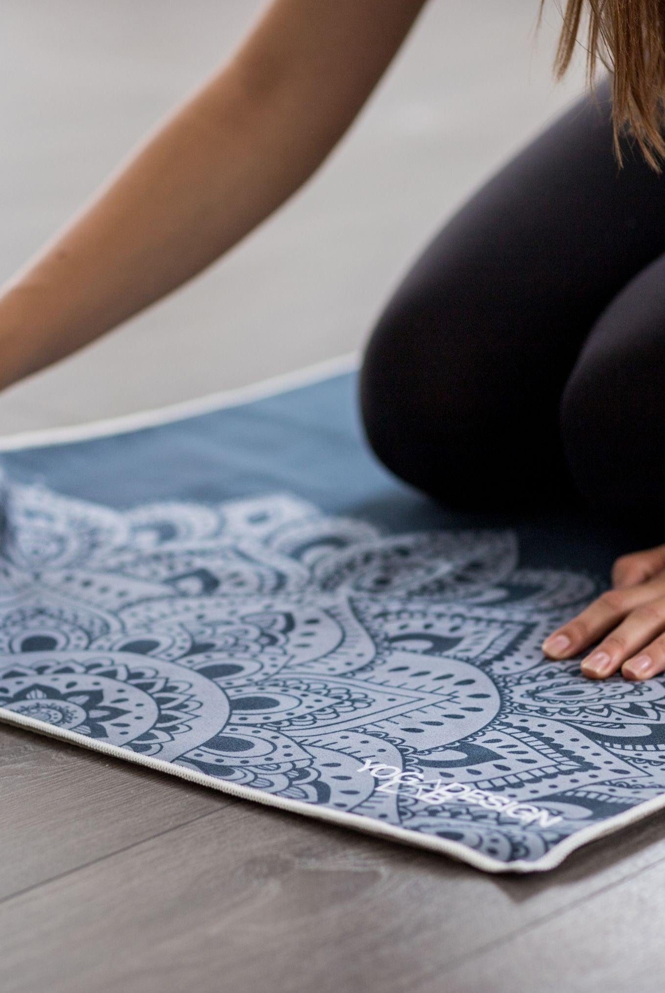 YDL Yoga Mat Towel - Ultra-Grippy, Moisture Absorbing & Quick-Dry - Yoga Design Lab