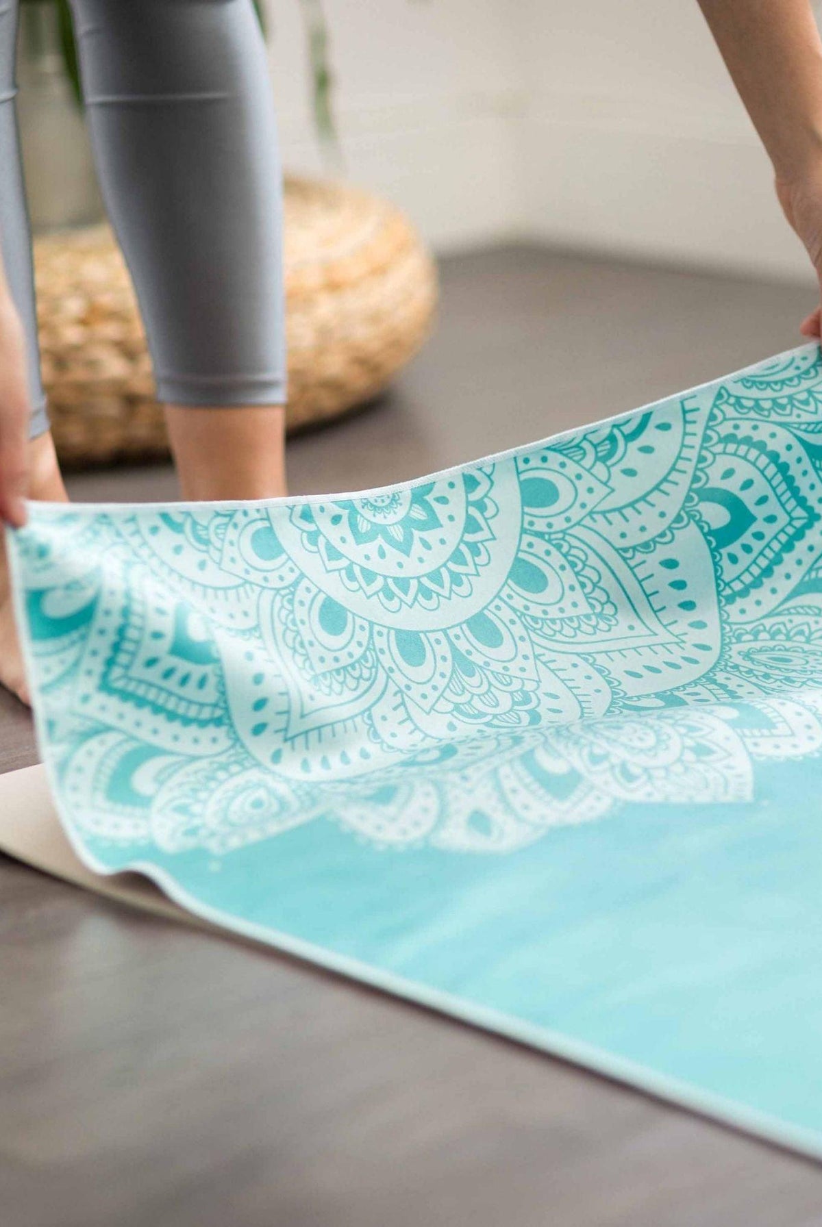 YDL Yoga Mat Towel - Ultra-Grippy, Moisture Absorbing & Quick-Dry - Yoga Design Lab