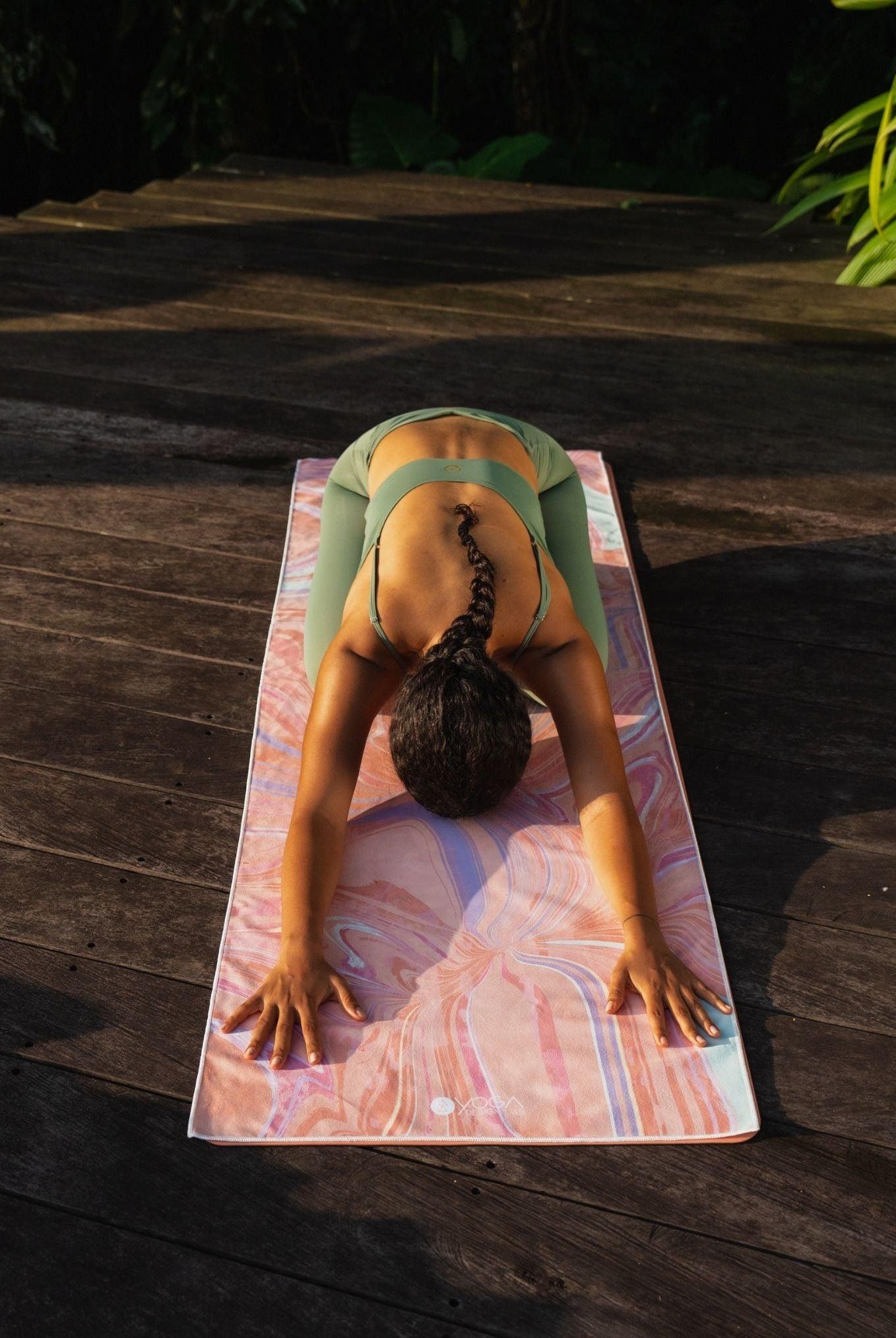 YDL Yoga Mat Towel - Ultra-Grippy, Moisture Absorbing & Quick-Dry - Yoga Design Lab