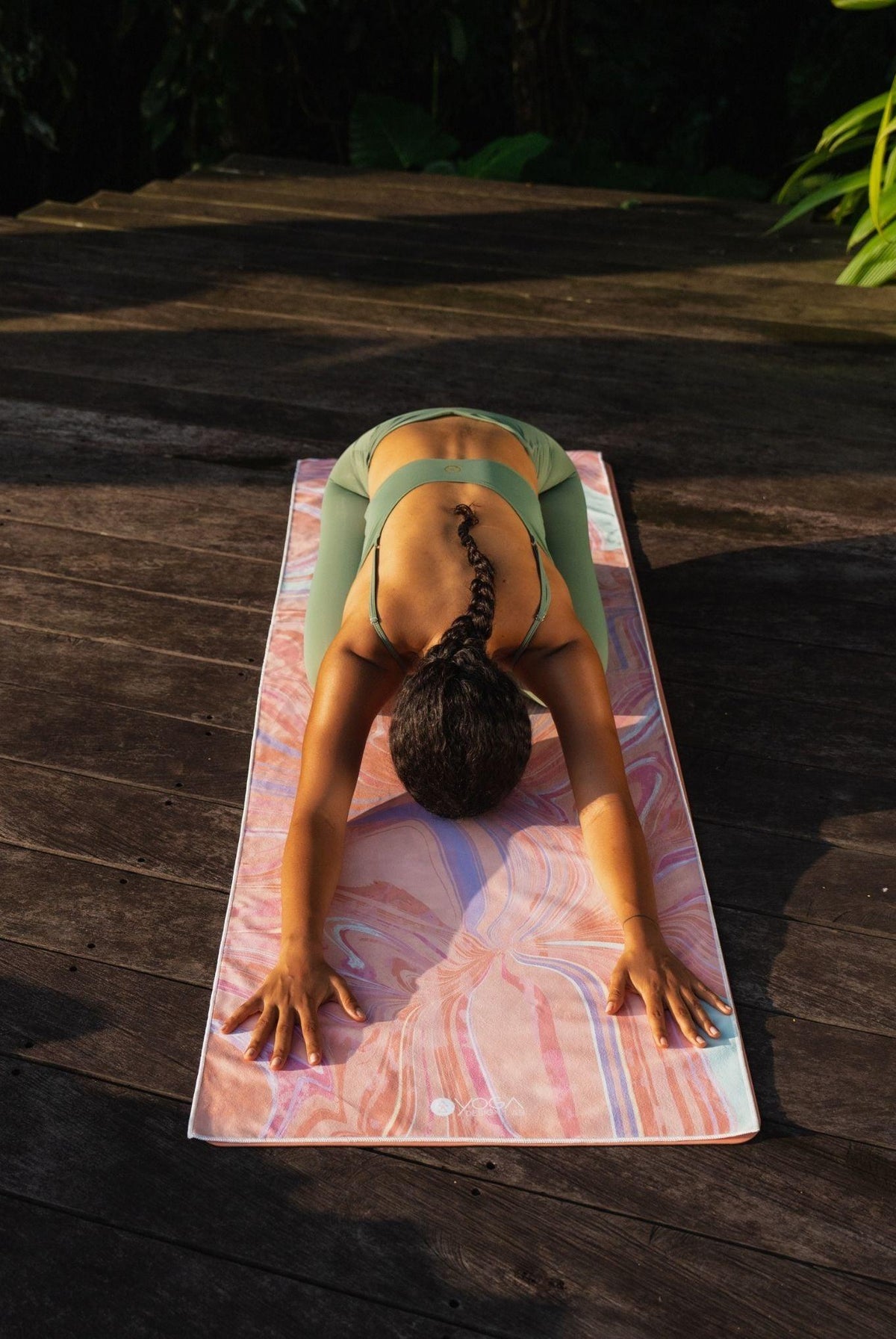YDL Yoga Mat Towel - Ultra-Grippy, Moisture Absorbing & Quick-Dry - Yoga Design Lab