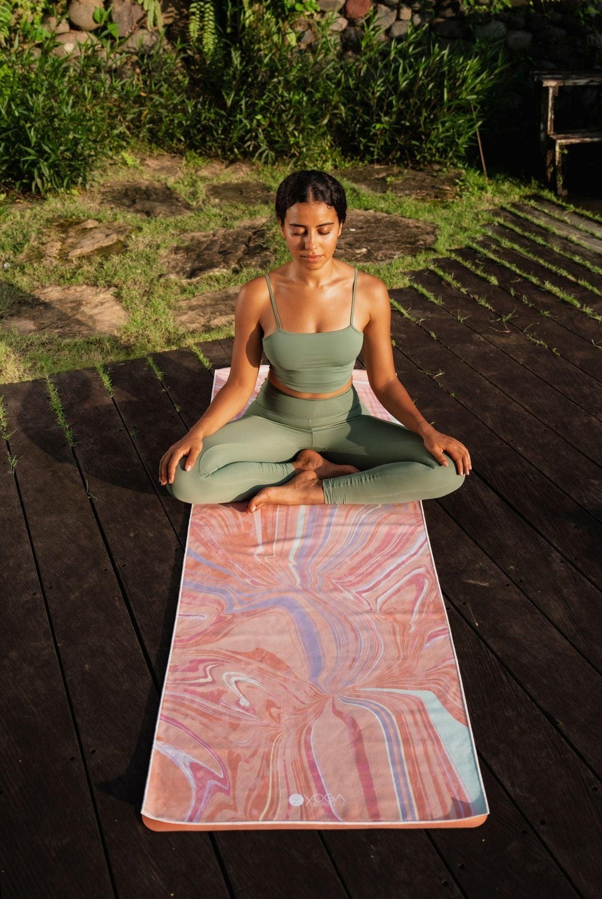 YDL Yoga Mat Towel - Ultra-Grippy, Moisture Absorbing & Quick-Dry - Yoga Design Lab