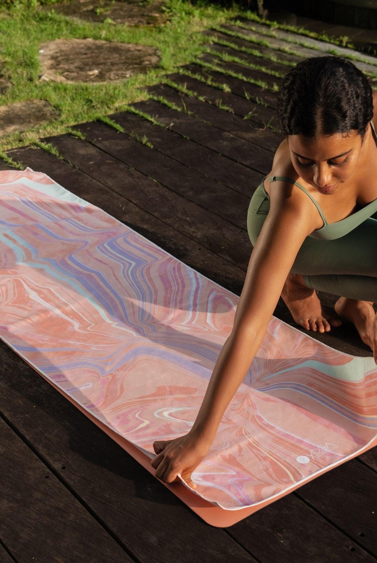 YDL Yoga Mat Towel - Ultra-Grippy, Moisture Absorbing & Quick-Dry - Yoga Design Lab