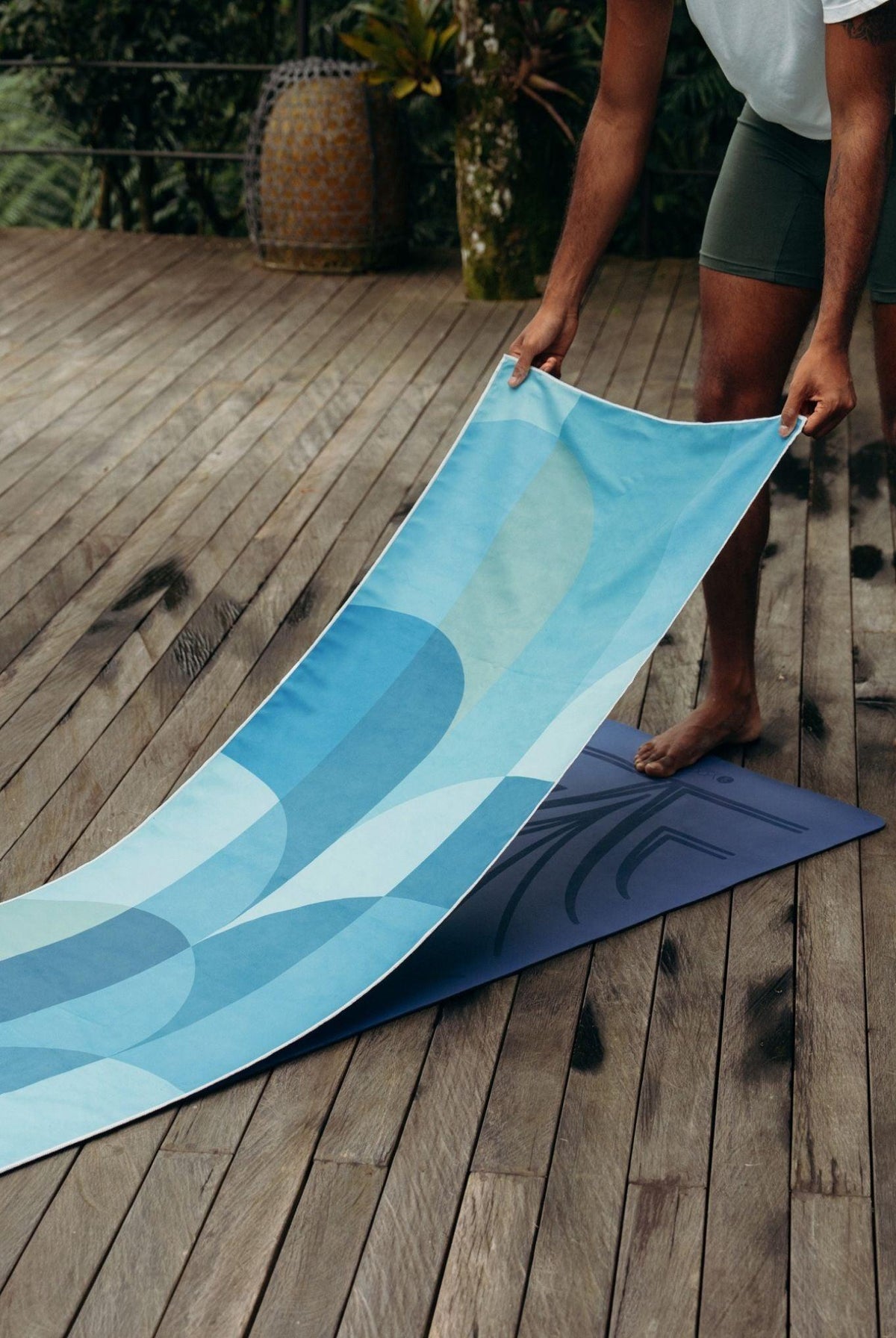 YDL Yoga Mat Towel - Ultra-Grippy, Moisture Absorbing & Quick-Dry - Yoga Design Lab