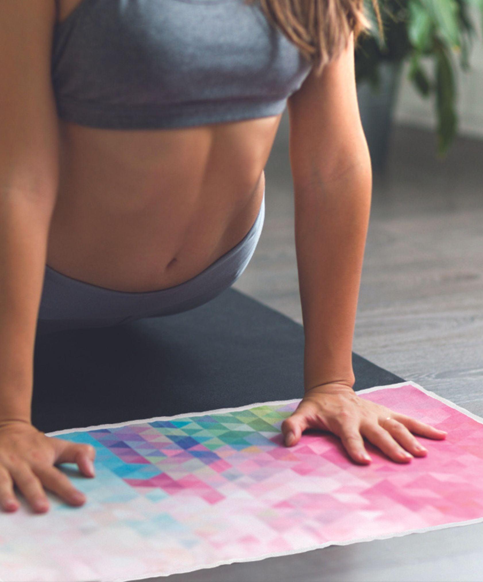 YDL Yoga Hand Towel - Ultra-Grippy, Moisture Absorbing & Quick-Dry - Yoga Design Lab 