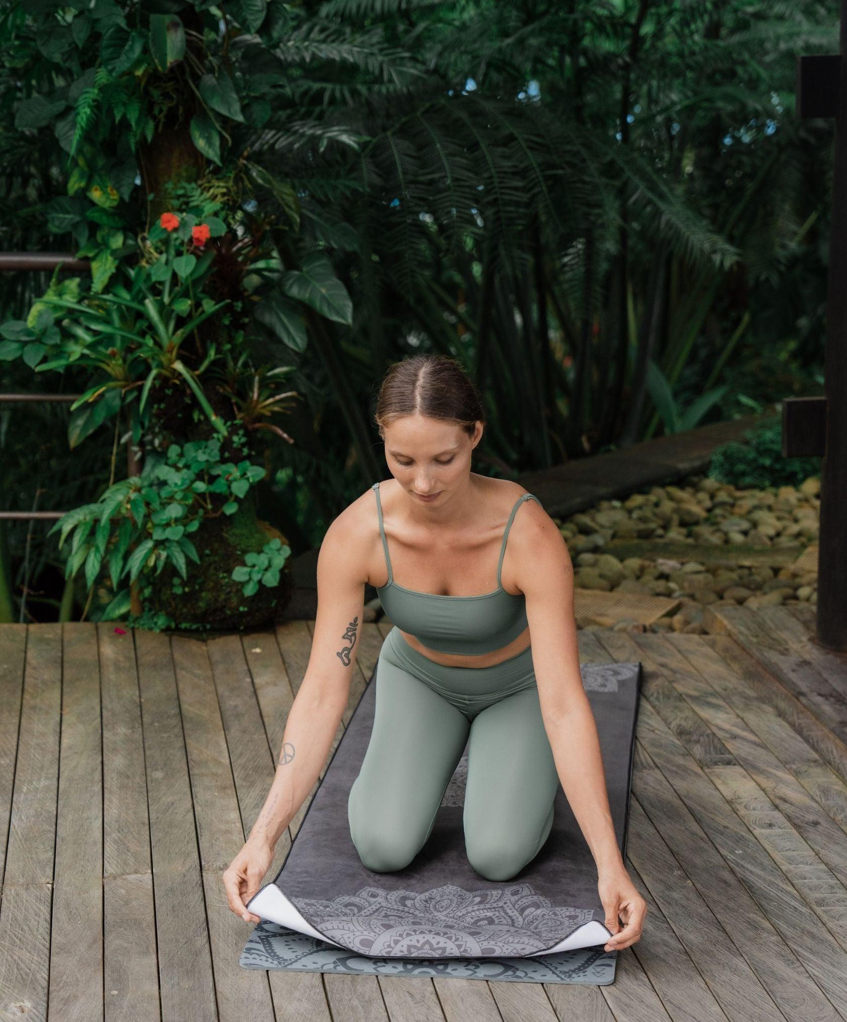 YDL Yoga Mat Towel - Ultra-Grippy, Moisture Absorbing & Quick-Dry - Yoga Design Lab 