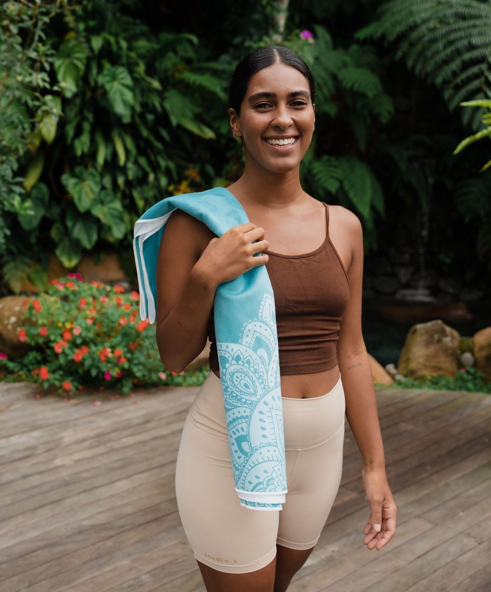 YDL Yoga Mat Towel - Ultra-Grippy, Moisture Absorbing & Quick-Dry - Yoga Design Lab 