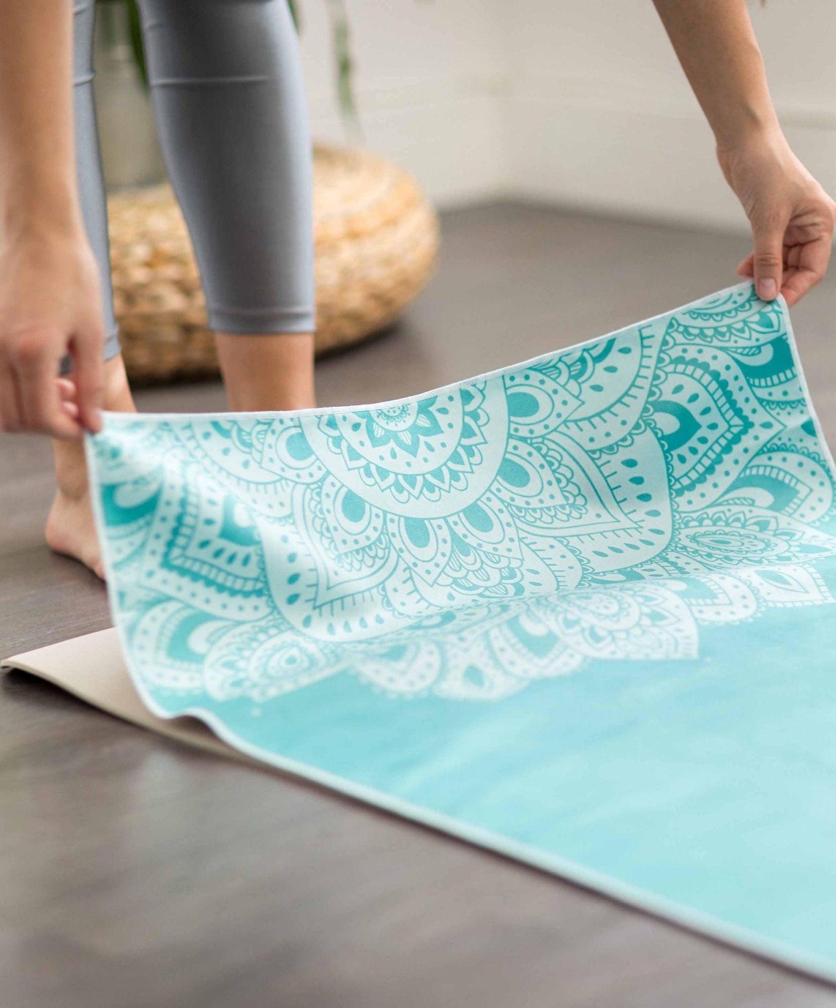 YDL Yoga Mat Towel - Ultra-Grippy, Moisture Absorbing & Quick-Dry - Yoga Design Lab 