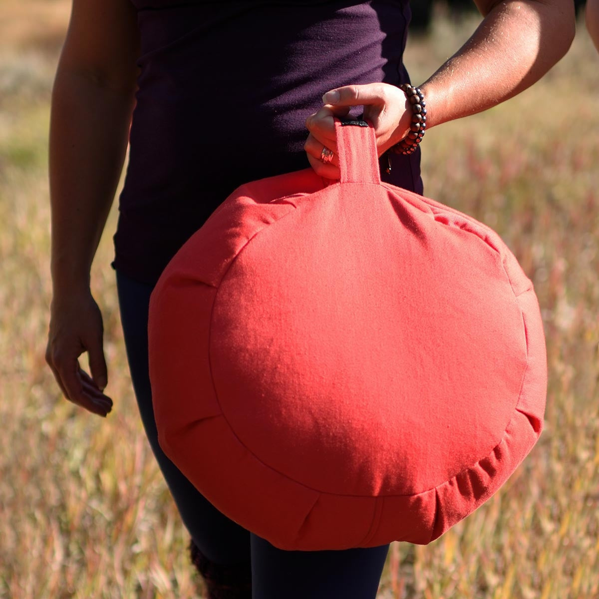 Zafu Meditation Cushion - Poppy